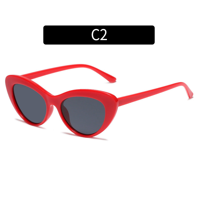 Retro Cat-Eye Sonnenbrille mit Verlaufslinsen