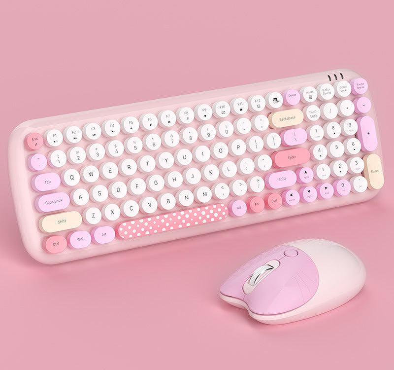 Retro-inspiriertes kabelloses Tastatur- und Mausset Brehn