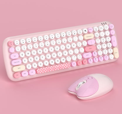 Retro-inspiriertes kabelloses Tastatur- und Mausset Brehn