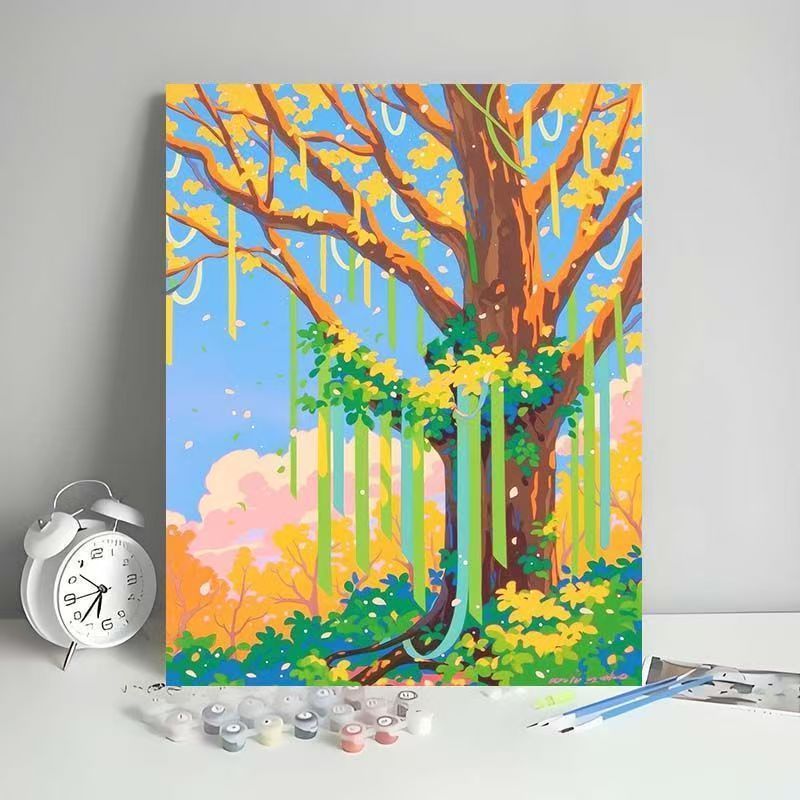 Outdoor Scenic Tree Art Canvas Kit Brehn