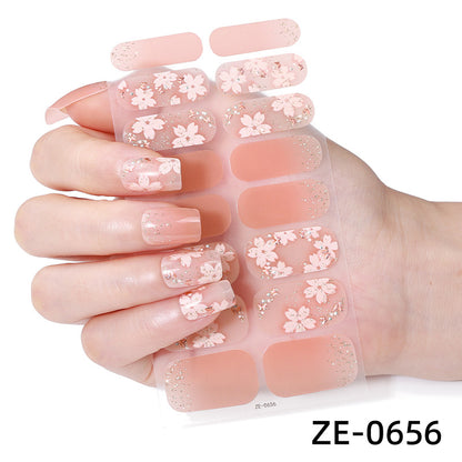 Florale Nagelkunst Aufkleber