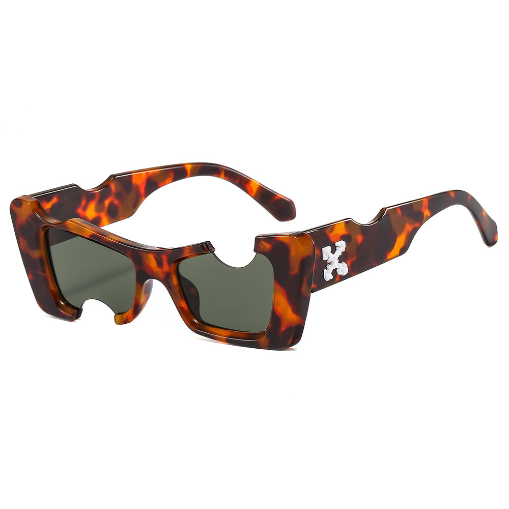 Damen futuristische Designer-Sonnenbrille Brehn