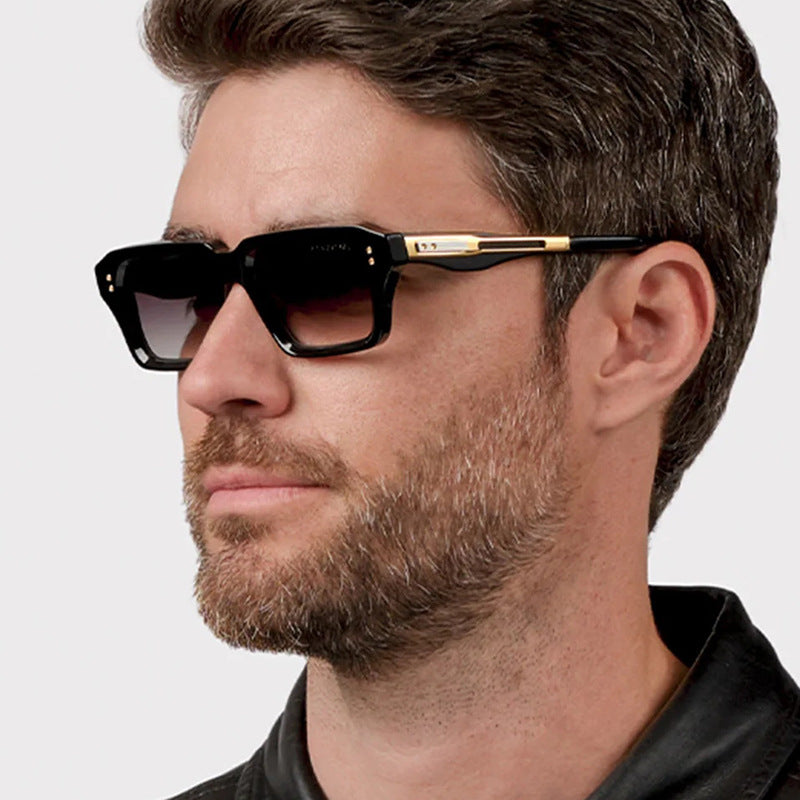 Damen stilvolle quadratische Sonnenbrille mit luxuriösem Schildkrötenmuster und strapazierfähigem Rahmen Brehn