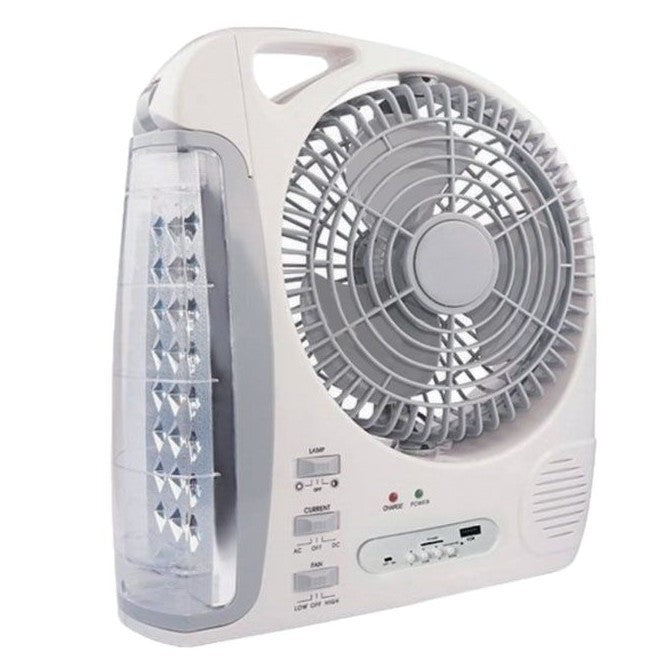 Damen Tragbarer Akkubetriebener Ventilator mit integrierter LED-Leuchte Brehn