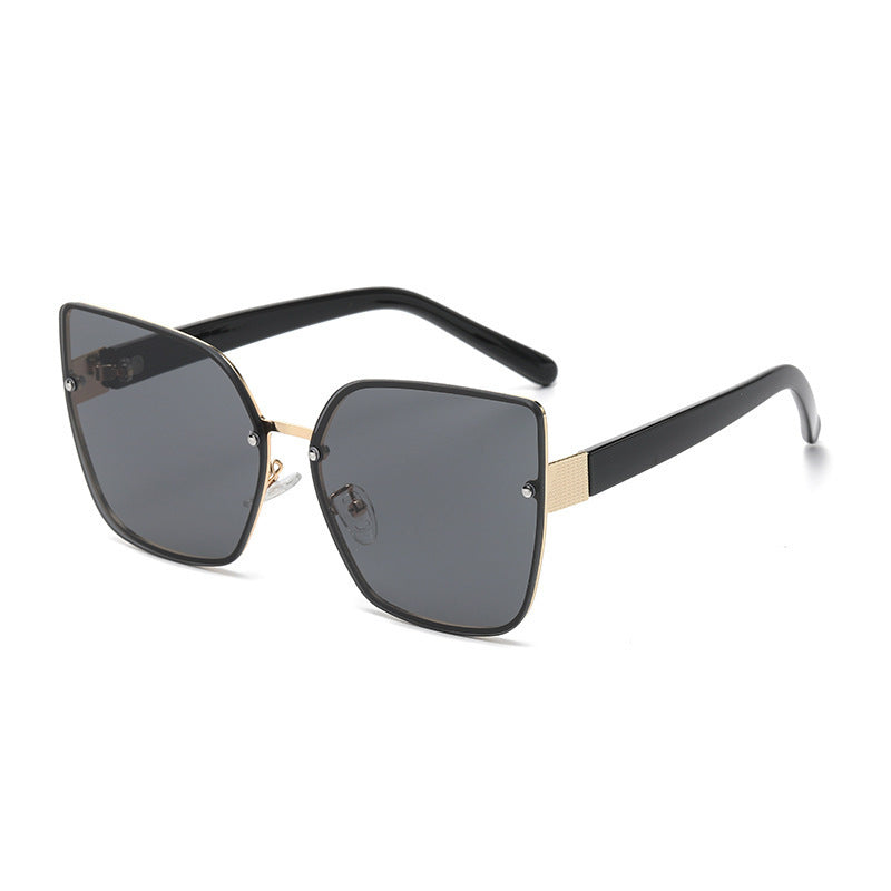 Damen Oversized Sonnenbrille mit Gradientenschutz Brehn