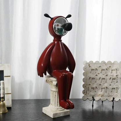 Moderne Pferdekopfskulptur