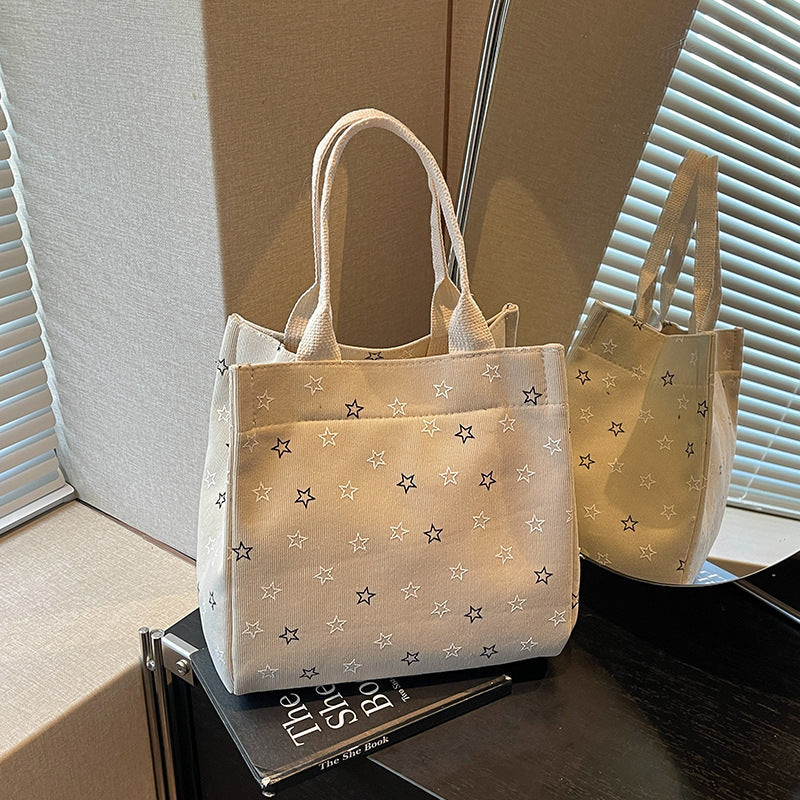 Lässige Sternmuster Mini Tote Bag