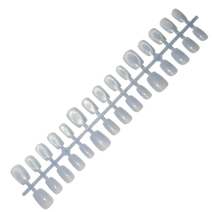 Schimmernde Gel Press-On Nägel