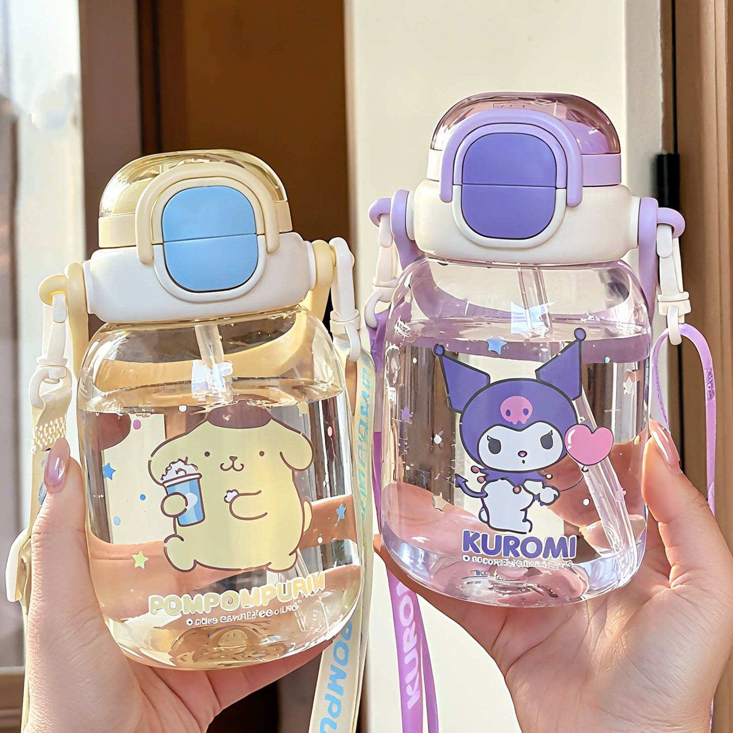 Damen Praktische Trinkflasche mit ergonomischem Griff Brehn