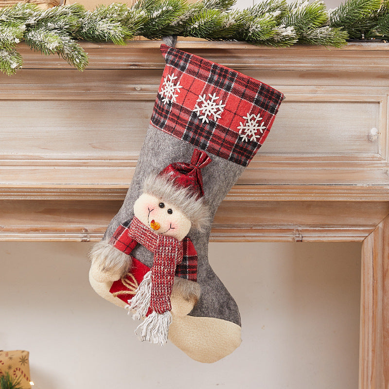 Festlicher Weihnachtsstrumpf mit Nostalgischem Design Brehn