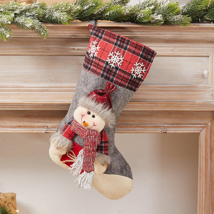 Festlicher Weihnachtsstrumpf mit Nostalgischem Design Brehn