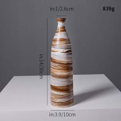 Künstlerische Spiraldesign Keramikvase Brehn