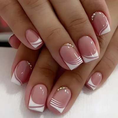 Elegante Lange Acryl Nagelverlängerungen Brehn