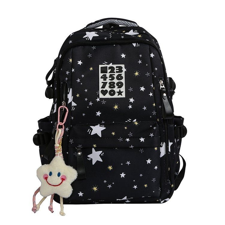Verspielter Rucksack mit Sternenmotiven und Praktischen Funktionen Brehn