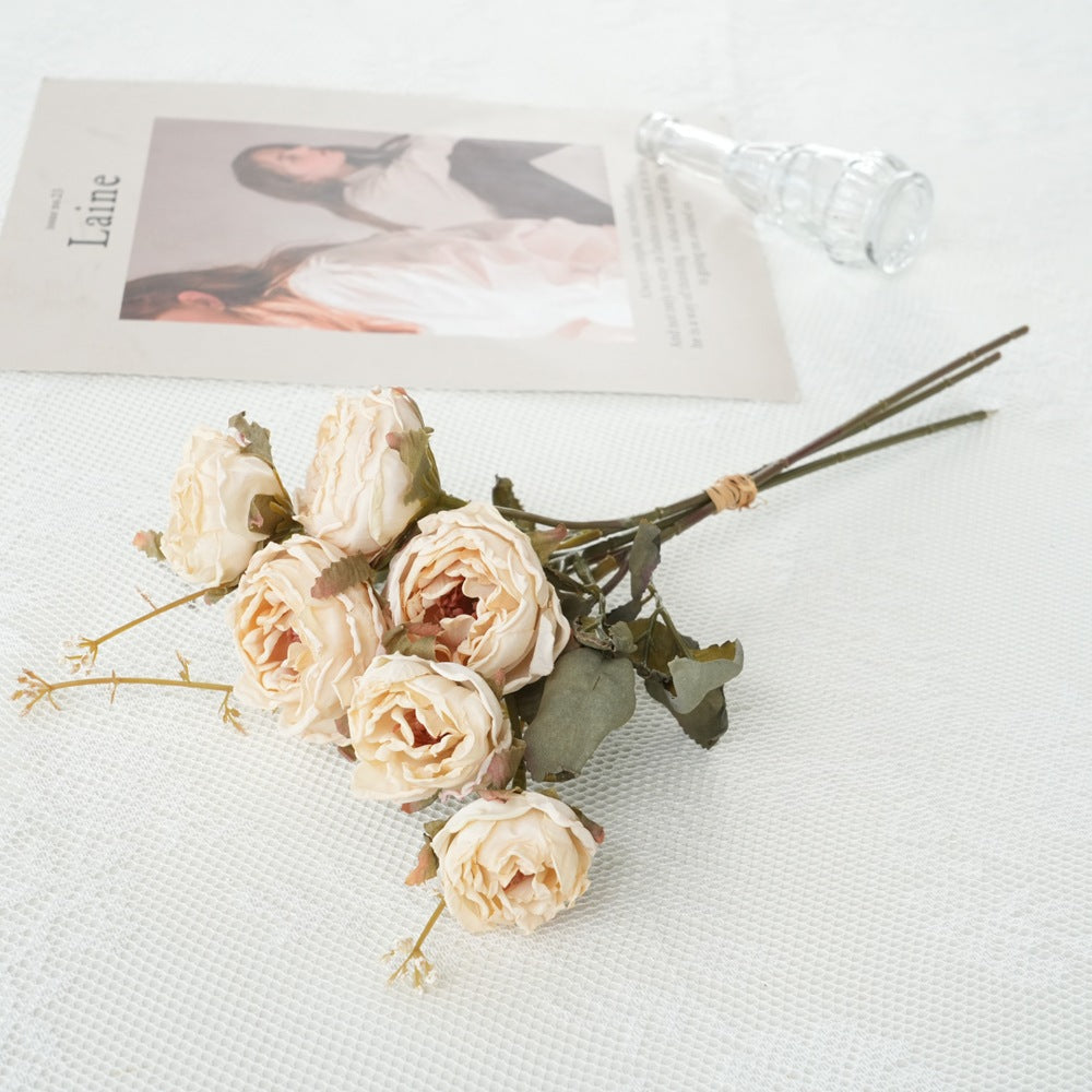 Faux Floral Rose Bouquet