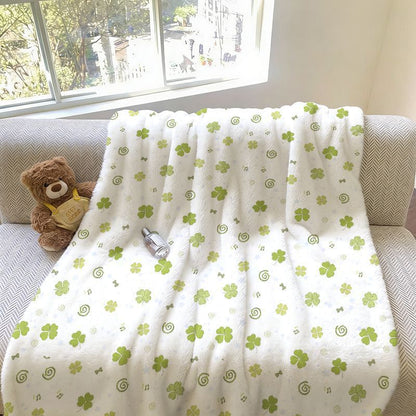 Weicher fleece mit floralem Muster
