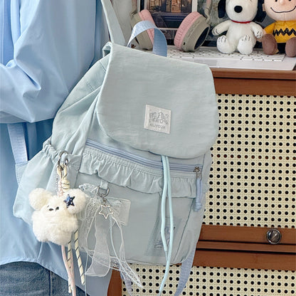 Stylischer Rüschendesign Schulrucksack Brehn