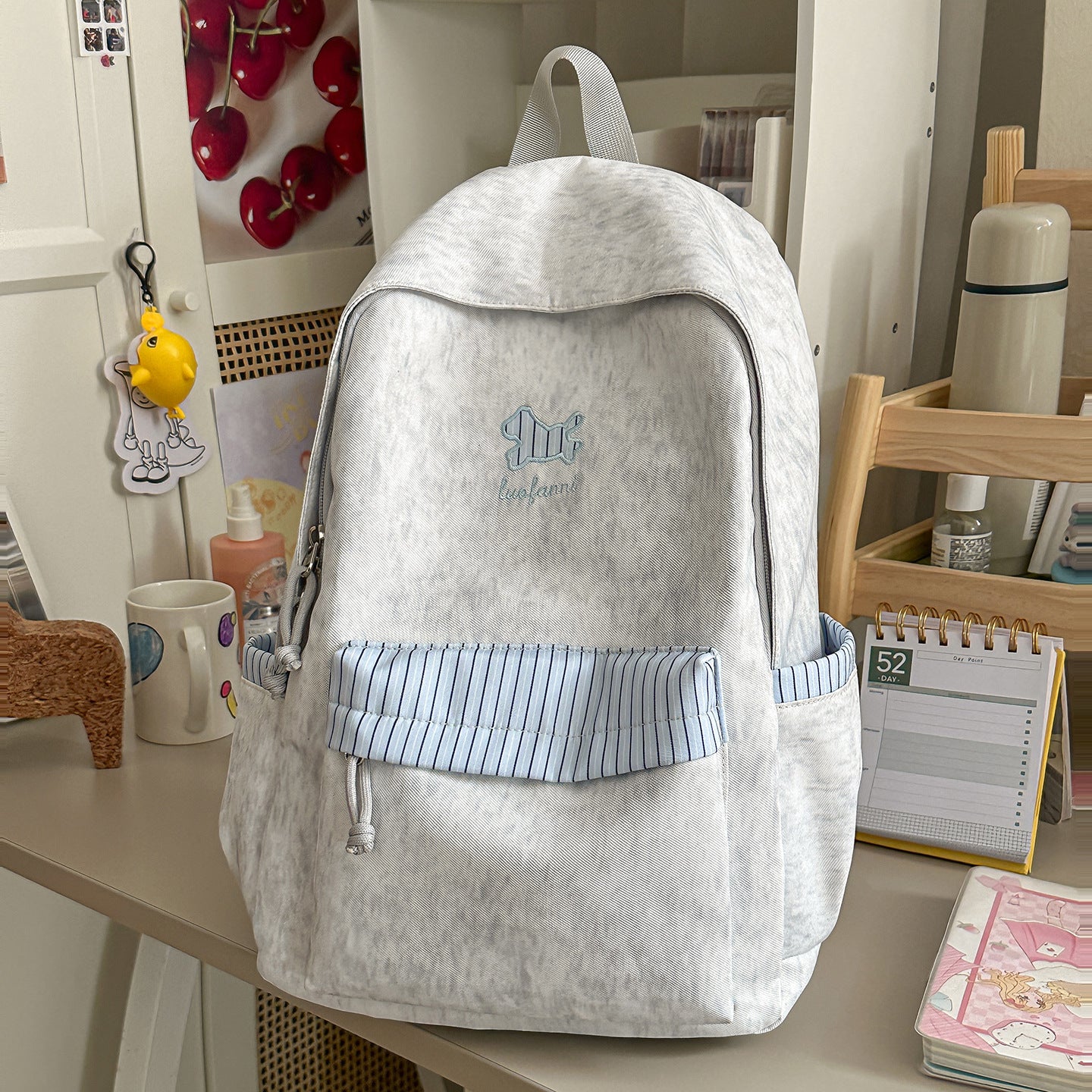 Lässiger Mehrfach-Taschen Schulrucksack