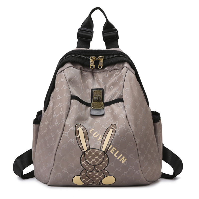 Süßer Bunny Print Rucksack Brehn