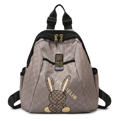 Süßer Bunny Print Rucksack Brehn