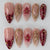 Künstlerisches Press-On-Nageldesign-Set Brehn