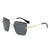 Damen modische Sonnenbrille mit stilvollem quadratischen Rahmen Brehn