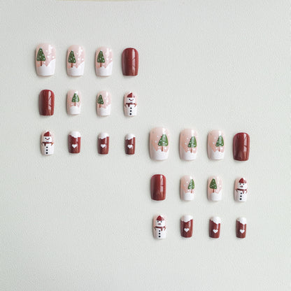 Kreative Feiertagsmotiv-Nagelkunst