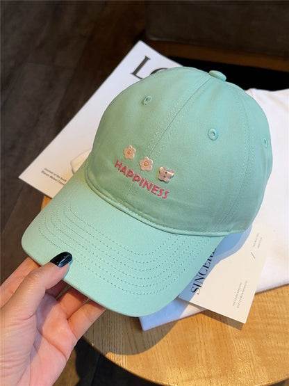 Damen Bestickte Happiness Baseballkappe Brehn
