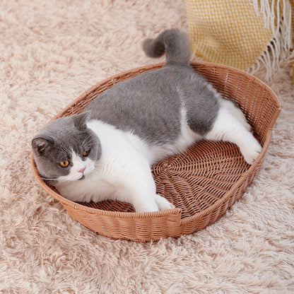 Katzenbett Aus Rattan Brehn