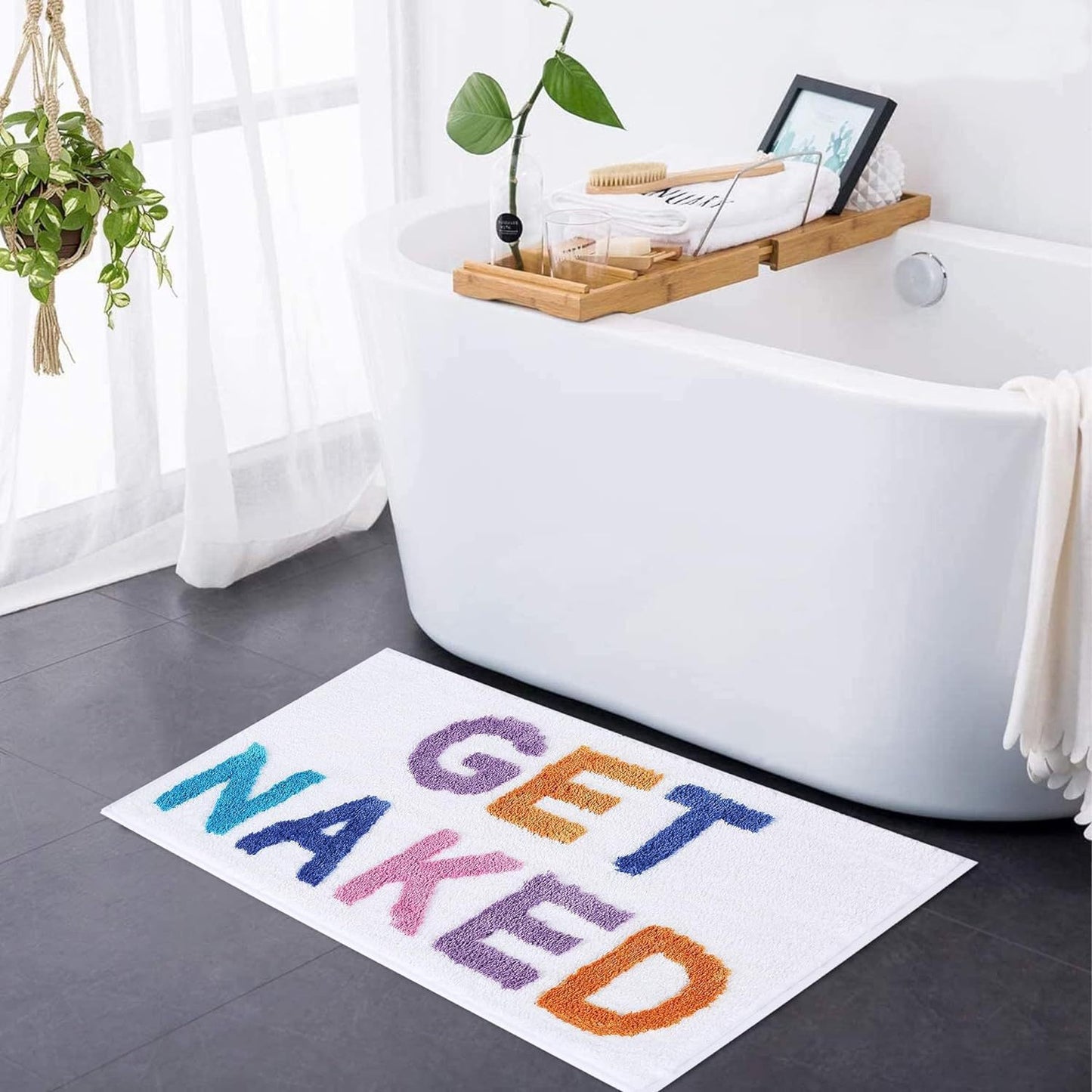 Verspielte Text Badematte Brehn
