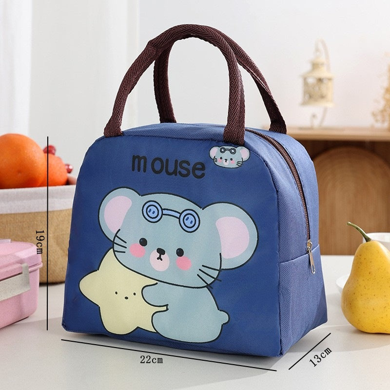 Süße katzenmotivierte isolierte Lunch-Tasche Brehn