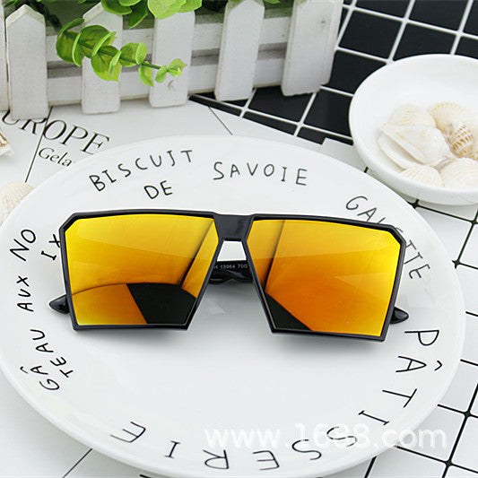 Damen Modische Sport-Sonnenbrille mit eckigem Rahmen und verspiegelten Gläsern Brehn