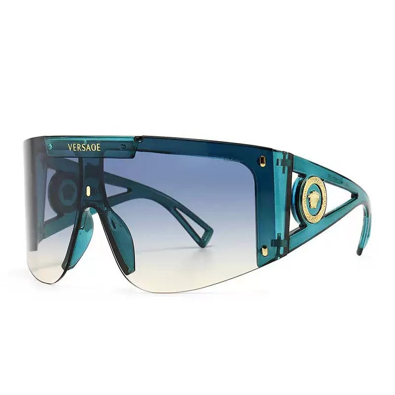 Damen futuristische Oversized-Sonnenbrille Brehn