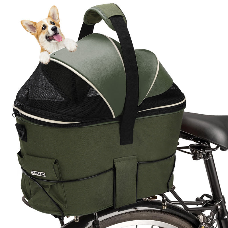 faltbare isolierte Haustiertrage Tasche mit Netzoberteil und gepolstertem Griff Brehn
