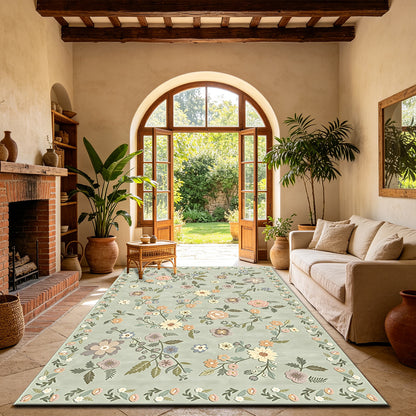 Blumenmuster dekorativer Teppich
