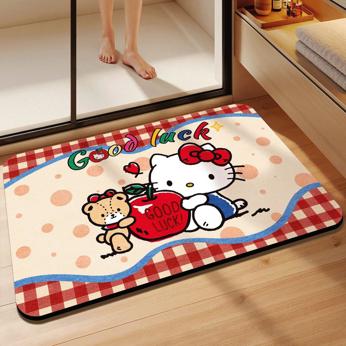 Cartoon-Thema Plush-Badmatte