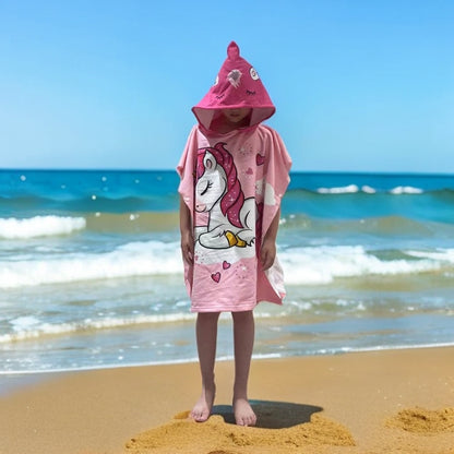 Kinder Spaß Dinosaurier-Themen Kapuzenhandtuch Poncho Brehn