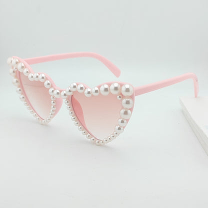 Herzförmige, perlenverzierte Sonnenbrille Brehn
