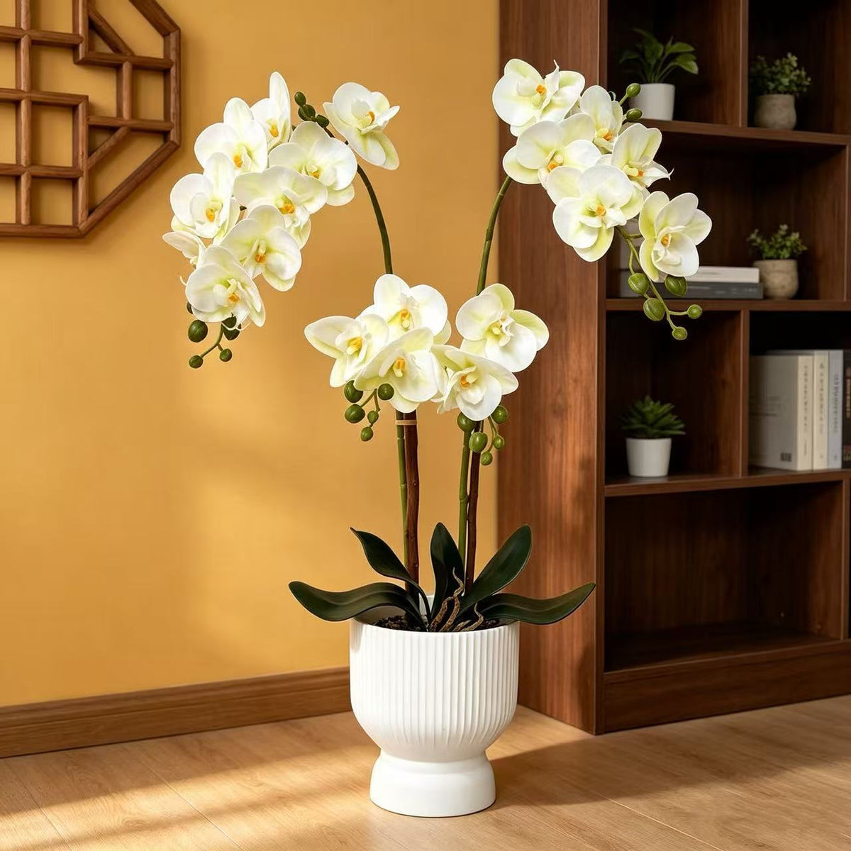 Elegante Künstliche Orchideen-Anordnung für dekorative Anzeige