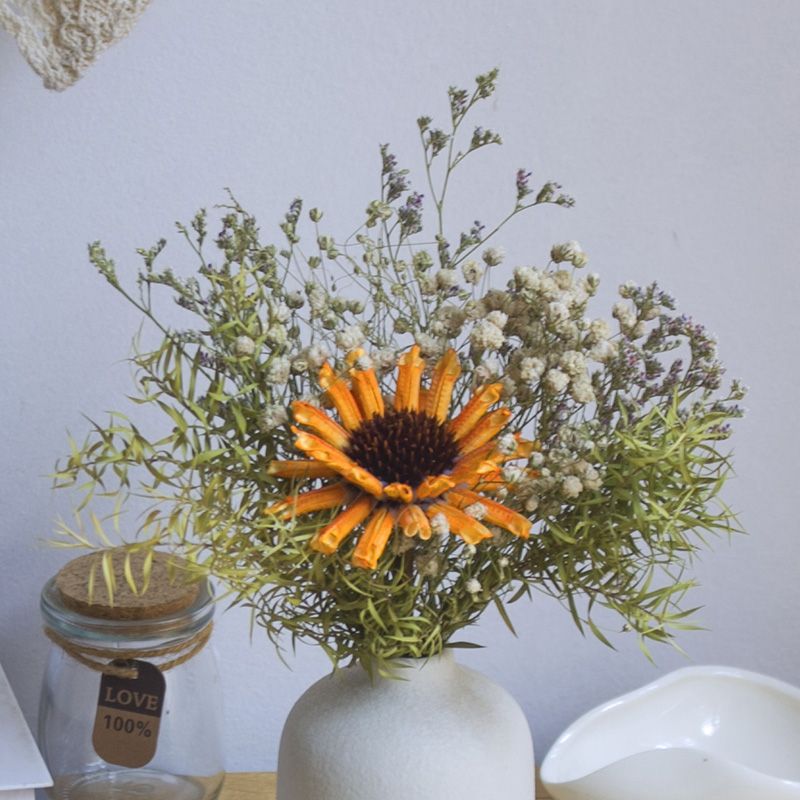 Getrocknete Blumen Botanische Anordnung
