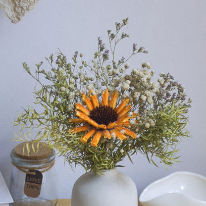 Getrocknete Blumen Botanische Anordnung