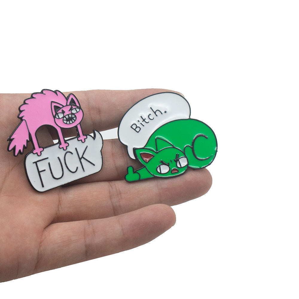 Launische Cartoon Emaille-Pin Brehn