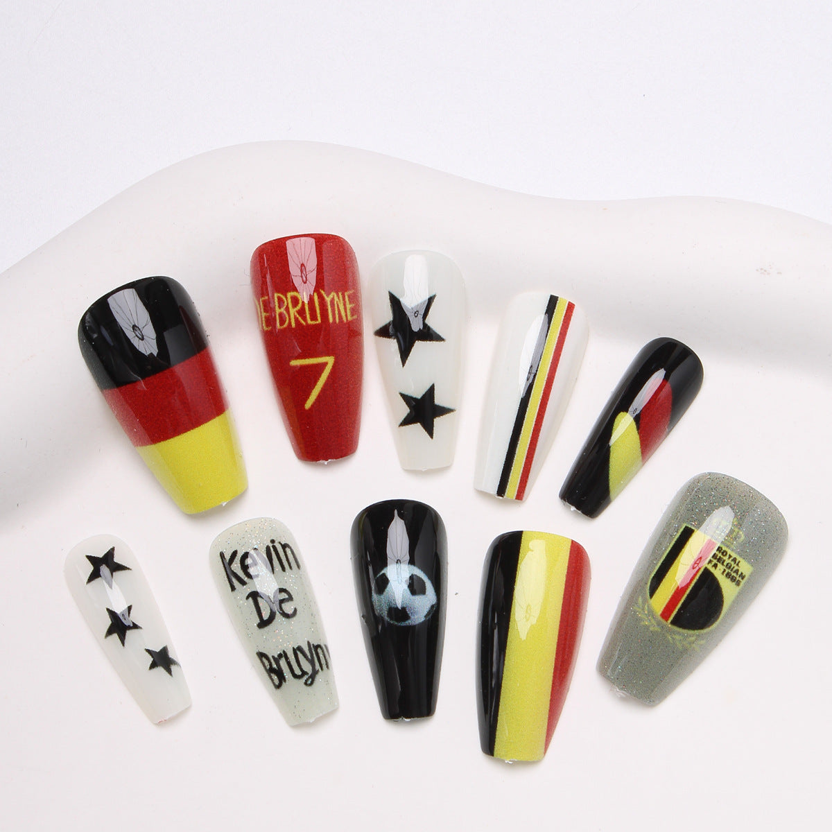 Sport-Themen Press-On Nail Art Brehn