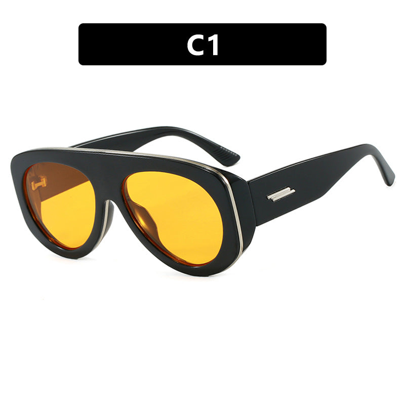 Damen extravagante Sonnenbrille im markanten Design Brehn