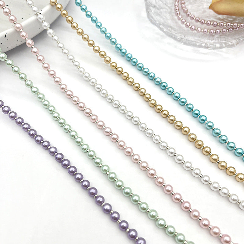 Elegante Perlenbesetzte Brillenband Brehn