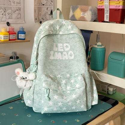 Spaß Gestickter Sternen Druck Rucksack