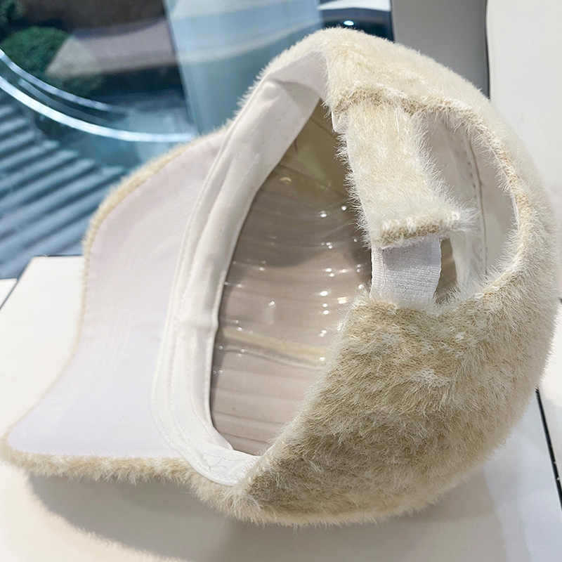 Damen Luxuriöse Fleece Verziertes Baseball Cap Brehn