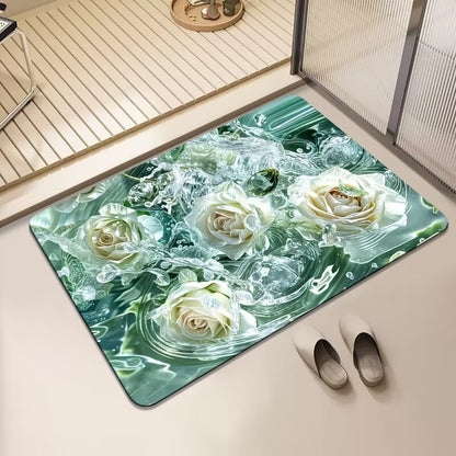 Künstlerischer Floral-Teppich