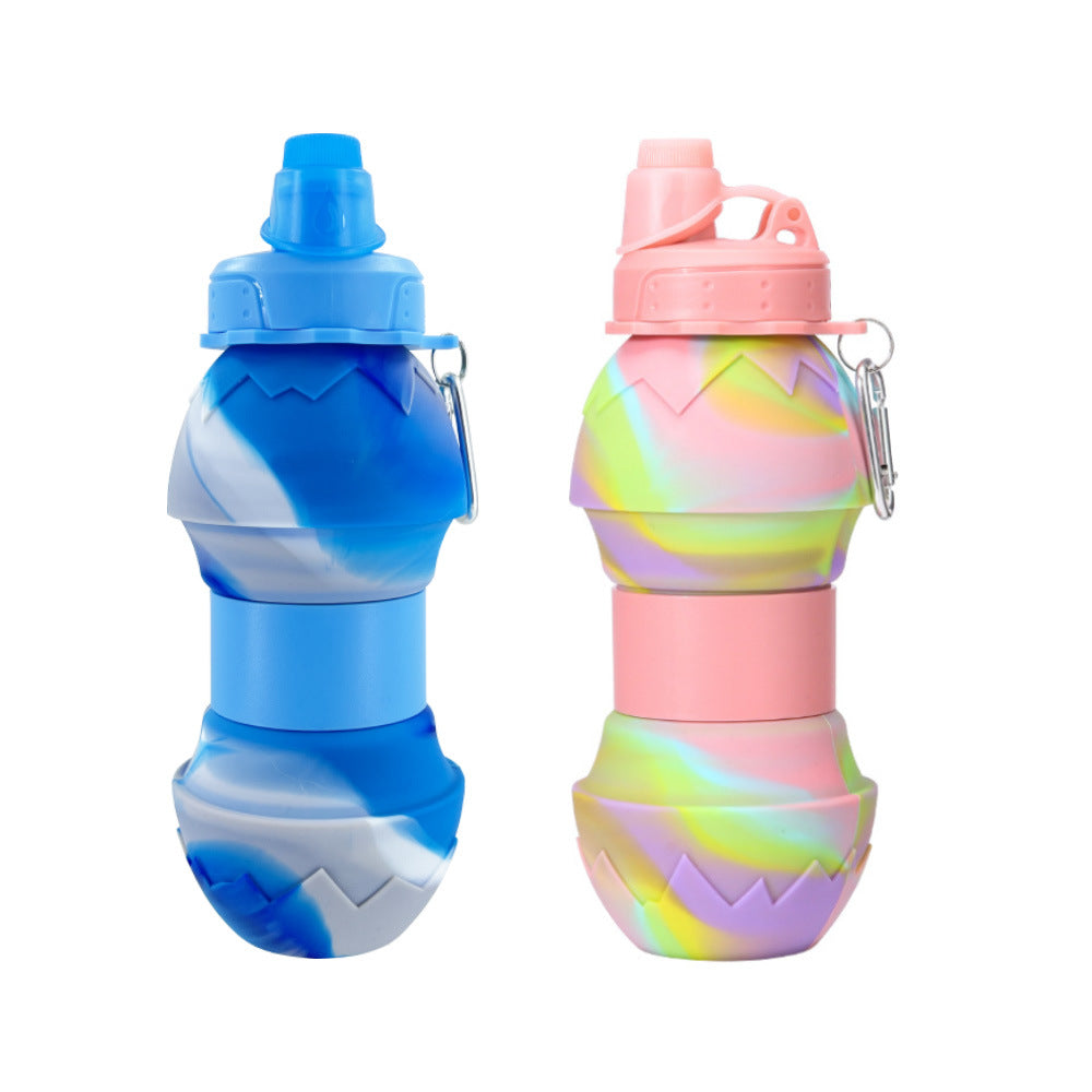 Damen 2-in-1 Silikon Trinkflasche Brehn