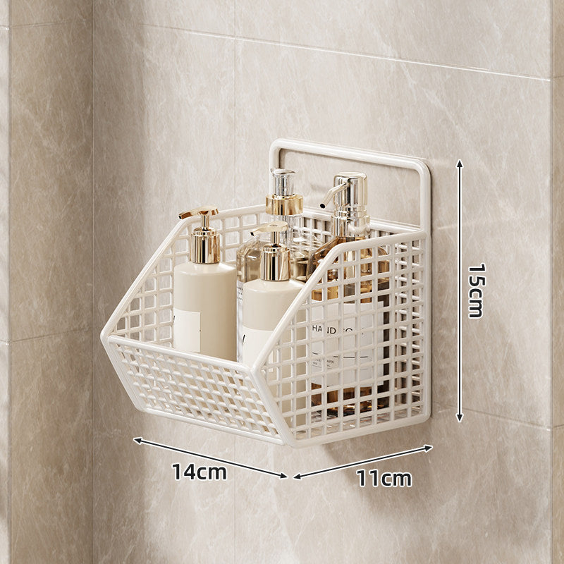 Wandmontierter Dual-Tier Gitter-Mesh Badezimmer Duschcaddy mit abtropfbaren Körben